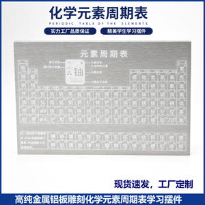 Tabla Periódica de Aluminio 150x100x8mm, Modelo de Enseñanza de Química para Estudiantes Escolares - Product Image 5