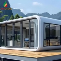 Maison Capsule Mobile de Luxe Préfabriquée, Cabine Apple, Maisons Modernes Préfabriquées, Conteneur Modulaire, Mini-Maison Mobile
