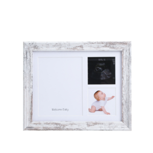 Cadre en bois pour souvenirs de bébé avec <span class=keywords><strong>kit</strong></span> d'empreintes de mains et de pieds en argile auto-durcissante pour la décoration murale de la chambre d'enfant - Product Image 1