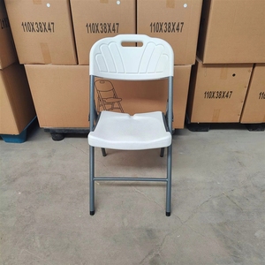 Sillas Plegables de Plástico Blancas, Modernas, Resistentes, Económicas, Portátiles y Sencillas para Eventos y Fiestas, Venta al Por Mayor - Product Image 3