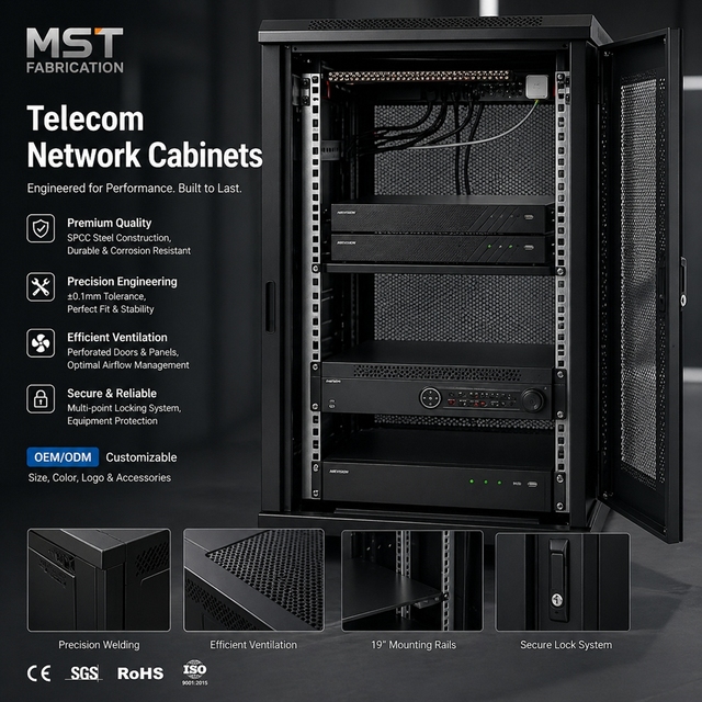 4U Wall Mounted 19 Inch Server Rack Cabinet Network Enclosure