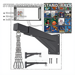 NAJA Brand Heavy Duty Steel <b>Boxing</b> Punching Bag <b>Stand</b> EPE Filling Hanging Rack Wall Mount Bracket High Quality Custom Logo - Product Image 2