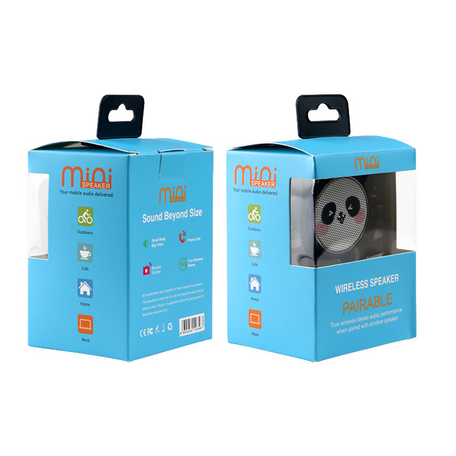 US Warehouse Portable Colorful Cute Bear Duck Panda Mini Round Speakers BM7D Support Wireless 5.0Bluetooth Speaker Ship US Local