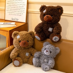Oso de Peluche Personalizado Vintage, Peluches de Animales de Peluche en Tres Colores para Decoración de Habitaciones y Suministro para Tiendas Minoristas - Product Image 2