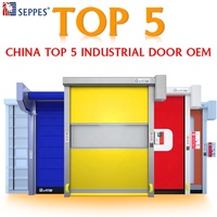Porte intérieure à grande vitesse en PVC HSD-180 Design assez moderne pour l'atelier de peinture Porte à volets roulants coupe-vent et finie