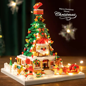 Set di Micro Blocchi da Costruzione Albero di Natale e Modello di Architettura Moderna Giocattolo Educativo Fai-da-Te per Tutte le Età Compatibile <span class=keywords><strong>con</strong></span> <span class=keywords><strong>Lego</strong></span> - Product Image 5