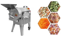 Multifunctionele commerciële groentesnijder voor wortelgroenten, aardappelen, wortelen, snijden, diceren en raspen