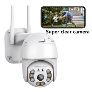 Hot 1080P 5mp 8mp Outdoor Camera Wifi Smart Sd Kaart Ptz Ip Auto Tracking Tweerichtings Audio 4K Draadloze Bewaking Netwerkcamera