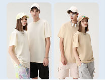 เสื้อยืดสีขาวล้วนขายส่ง เสื้อเปล่าสีพื้นเรียบง่าย น้ำหนัก 220 กรัม ผ้าฝ้ายนุ่ม สำหรับงานพิมพ์แบบกำหนดเอง - Product Image 3