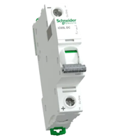 Disjoncteur Schneider MCB Acti9 Pro IC65L DC 1P C16A A94HDC116 20kA/10kA/6kA 0.5A-63A DC110/220/250V Courbe B/C/D PA66 Li