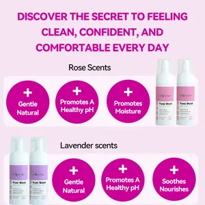 Aromlife Label pribadi 100% herbal alami busa alami yoni membersihkan produk perawatan vagina intim organik