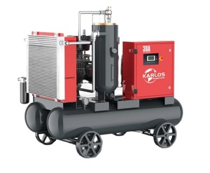 Compresor de aire de tornillo <span class=keywords><strong>Karlos</strong></span> todo en uno profesional 220V/380V/415V de alta calidad en 7/8/10 bar con depósito secador - Product Image 1
