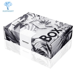 Hot Sell Mailer Box Tshirt Sock Clothing Manufacturer Black Paper Corrugated Cardboard Box - Product Image 5