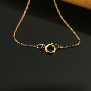 Chaîne en or 14K plaqué or, motif vague d'eau, 0,76 mm, bracelet côtelé <span class=keywords><strong>pour</strong></span> la fabrication de bijoux, en laiton durable, apprêts de bijouterie permanents - Product Image 4