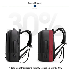 Expandable Waterproof outdoor Business <b>Laptop</b> <b>Backpack</b> Usb Rechargeable <b>Laptop</b> <b>Backpack</b> with Zipper Closure - Product Image 5