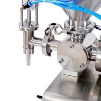 Mesin Pneumatik Semi-Otomatis Stainless Steel 304 Kapasitas Tinggi Bersertifikasi CE untuk Jus, Minuman, Minyak, Krim, Selai Kacang, dan Kertas