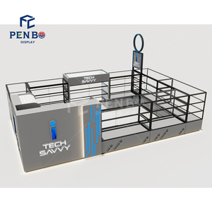 3D tầng kế hoạch tùy chỉnh điện thoại kiosk trung tâm mua sắm kiosk trường hợp điện thoại thông minh đứng kiosk - Product Image 4