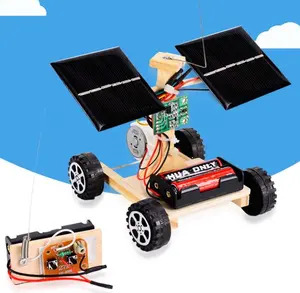 Mini carro de brinquedo alimentado a energia solar, kit para carros de brinquedo, crianças, sem fio, controle remoto, engraçado, micro corrida, carro, brinquedo, presentes para crianças