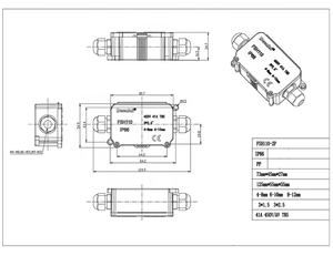 FSH110 2路IP66防水电气接线盒室外地下防火电缆连接盒 - Product Image 4