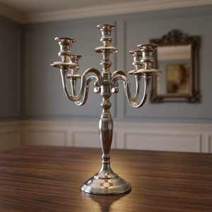 Aluminum Candelabra-Handmade Durable <b>Candlestick</b> <b>Holder</b> for Home Decoration - Product Image 1