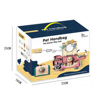 Lucky Toys les plus populaires font semblant de jouer Kit de cas médical 2 en 1 sac à dos ensemble de soins pour chiens jouet sac à main pour animaux de compagnie Kits médicaux pour enfants