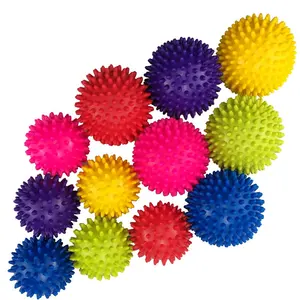 كرة تدليك ملونة صغيرة للجدار Spikey الرياضية الدوارة PVC Yoga bulk spike بالجملة تدليك الظهر