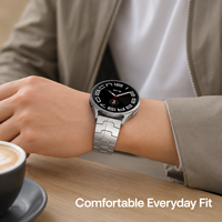 Bracelets de montre pour montres Samsung 20 mm 22 mm en acier inoxydable avec fermoir papillon, style professionnel pour hommes, à libération rapide, bracelets de montre portables
