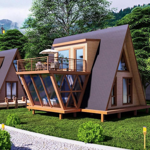 Casa Prefabricada de Lujo Tipo A, de Baja Altura, Aislada Térmicamente, Modular, Casa Triangular Pequeña para Apartamento, Cabaña Prefabricada - Product Image 1