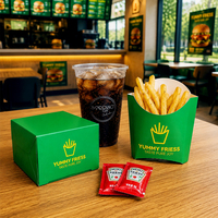 Emballage alimentaire en carton biodégradable, écologique et recyclable sur mesure pour poulet frit et frites