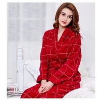 Peignoir de luxe et de grande qualité 100% polyester microfibre flanelle polaire unisexe imprimé
