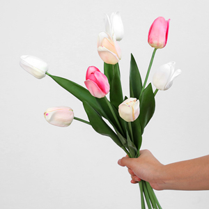 Suministro de Fábrica: Tulipanes Artificiales de Tacto Real al por Mayor, Tallos para Centros de Mesa de Boda, Hotel, Decoración Floral para Fiestas y Hogar - Product Image 1