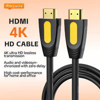 Câble HDMI 4K, câble HDMI 2.0 haute vitesse, câble HDMI 18 Gbps UHD, connecteur plaqué or, TV, moniteur, projecteur, OEM