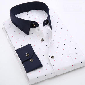 QFZ3730 - Camisa sin Planchado para <span class=keywords><strong>Hombre</strong></span>, Otoño, Casual, Talla Grande - Product Image 1