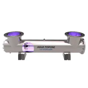 Industria sistema di trattamento delle acque Uv apparecchiature a media pressione in acciaio inox tubazioni Uv filtro acqua Agua