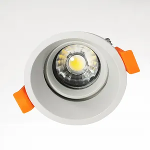 3W 5W 6W 7W 10W LED Indoor Narrow Frame Spotlight Halogen Replacement MR16 GU10 Recessed Down Light Housing Adjustable Chrome