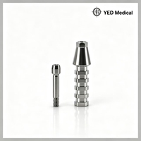 Abutment temporaire Osstem OEM en titane avec tournevis pour systèmes d'implants dentaires, compatible CAD CAM, expédition en 24h