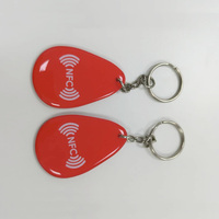 Personnalisé 13.56MHz Étanche NFC Époxy RFID Porte-clés Contrôle d'accès Porte-clés
