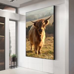 Décoration de la maison moderne animaux <span class=keywords><strong>jeune</strong></span> vache affiches imprime peinture mur toile impression highland vache art photo - Product Image 4