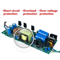 Alimentation LED extérieure 300W étanche IP67 à sortie unique 12V 24V CA pour éclairage LED