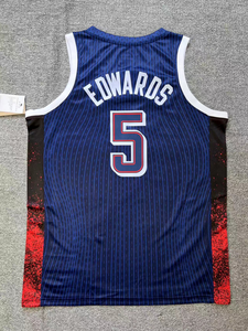 USA đội nam hải quân trắng 4 <span class=keywords><strong>Stephen</strong></span> Cà Ri 6 James 5 Anthony Edwards 7 Kevin Durant 14 áo bóng rổ Anthony Davis - Product Image 4