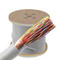 Proveedor de fábrica, cable de cobre, multipar, cables alimentadores de telecomunicaciones de 0,5mm, cables de comunicación telefónica, código de color CAT3, 50 pares