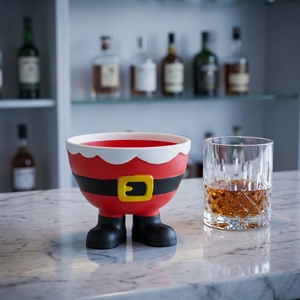 Bol personnalisé biodégradable imprimé en 3D en forme de Père Noël, vaisselle de Noël unique, design artistique moderne, cadeau familial - Product Image 6