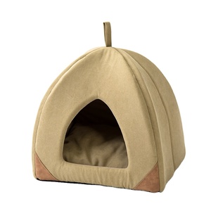100% Microfiber <strong>Cat</strong> <strong>Cave</strong> with Removable Washable Cushioned <strong>Cat</strong> <strong>Cave</strong> Bed Indoor <strong>Cat</strong> House Travel Customized Logo Solid Hand Wash - Product Image 1