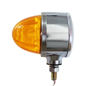ไฟ LED Marker รูปแตงโมแบบหน้าเดียวพร้อมไฟ LED สีเหลืองอำพันสำหรับบอกทิศทาง