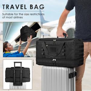 Travel Bag for Men <b>Women</b> Gym Bag Tactical Duffle Bags for Travel Carry on with Toiletry Bag and <b>Shoe</b> Compartment - Product Image 6