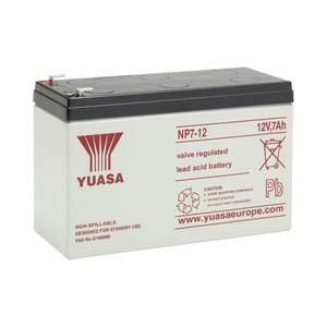 Batterie VRLA 12V 7Ah F92-NP7-12 pour utilisation en veille d'alimentation sans interruption (ASI) - Product Image 1