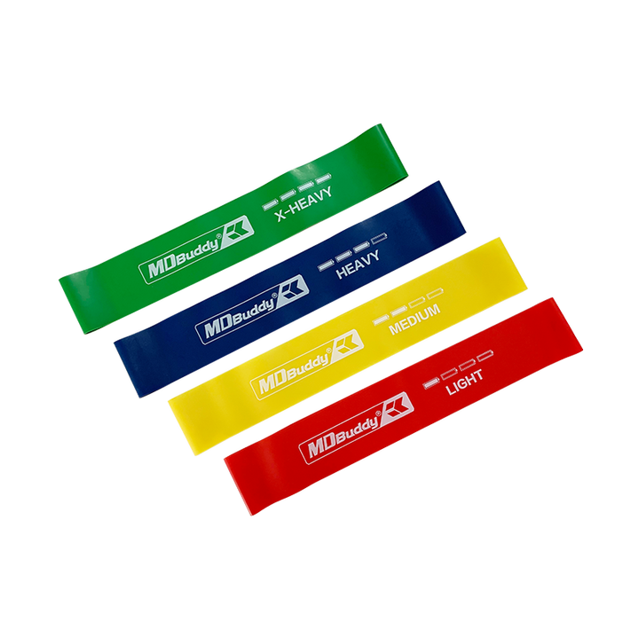MD Buddy Thickness Mi Band Elastic Resistance Loop Red, Green