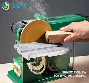 SATC 100 Grit zımpara rulo 100 adet 6 inç alüminyum oksit zımpara diskleri yapıştırıcı geri ahşap oto gövde onarım boya Metal plastik
