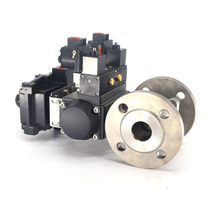 Vanne à boisseau sphérique pneumatique industrielle de 2 pouces en acier inoxydable à brides pour l'utilisation à l'eau à température normale - Product Image 2