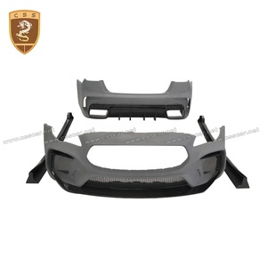 TC stile fibra di carbonio + Kit carrozzeria in fibra di vetro per Maserati Quattroporte paraurti anteriore minigonne laterali diffusore posteriore Spoiler 2018-2020 - Product Image 5